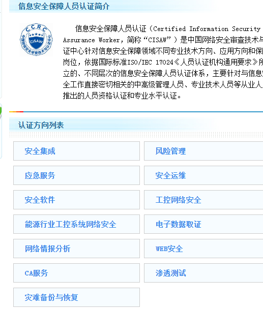 CISAW的几个专业.png CISAW的几个专业.png