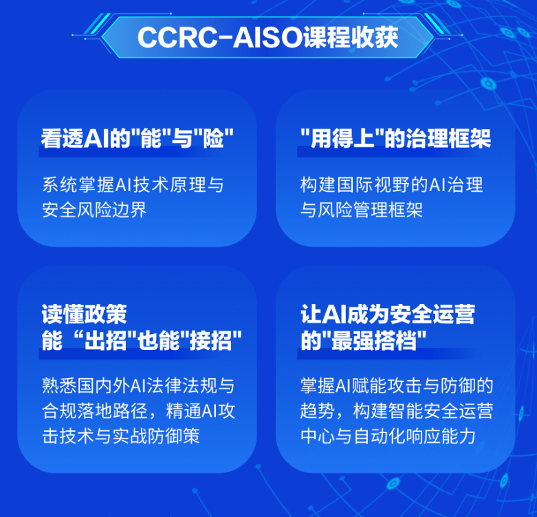 应对强监管时代：AISO人工智能安全官认证赋能企业实现AI合规稳健运营